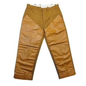 Vintage Duxbak Brown Duck Canvas Brush Hunting Pants Mens 33x26 Made in USA